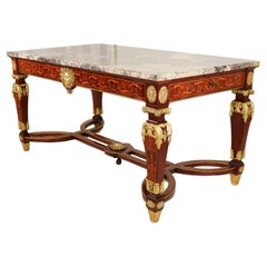 Late 19th Century Louis XIV Style Library Table by Francois Linke