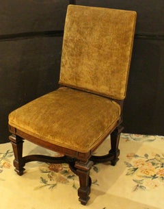Late 19th Century Louis XIV Style Set of 4 Continental Side Chairs