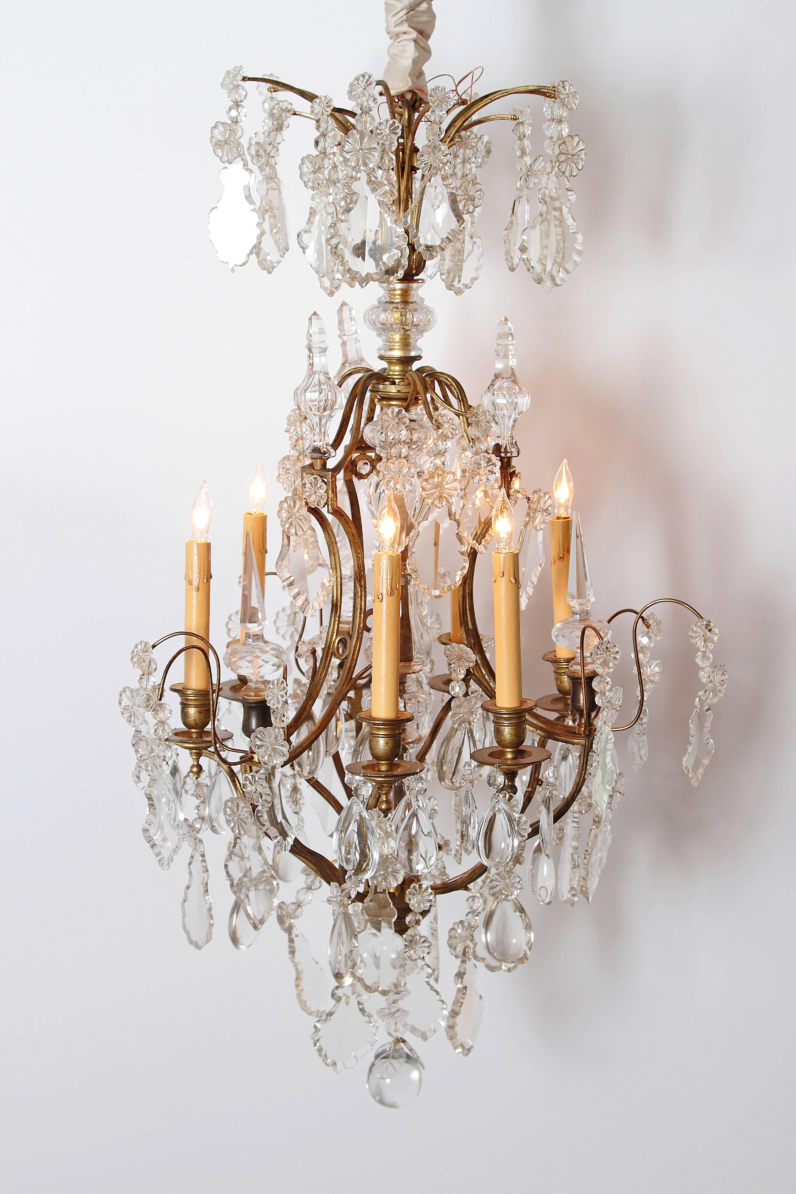 Late 19th Century Louis XV Style Crystal Chandelier 4