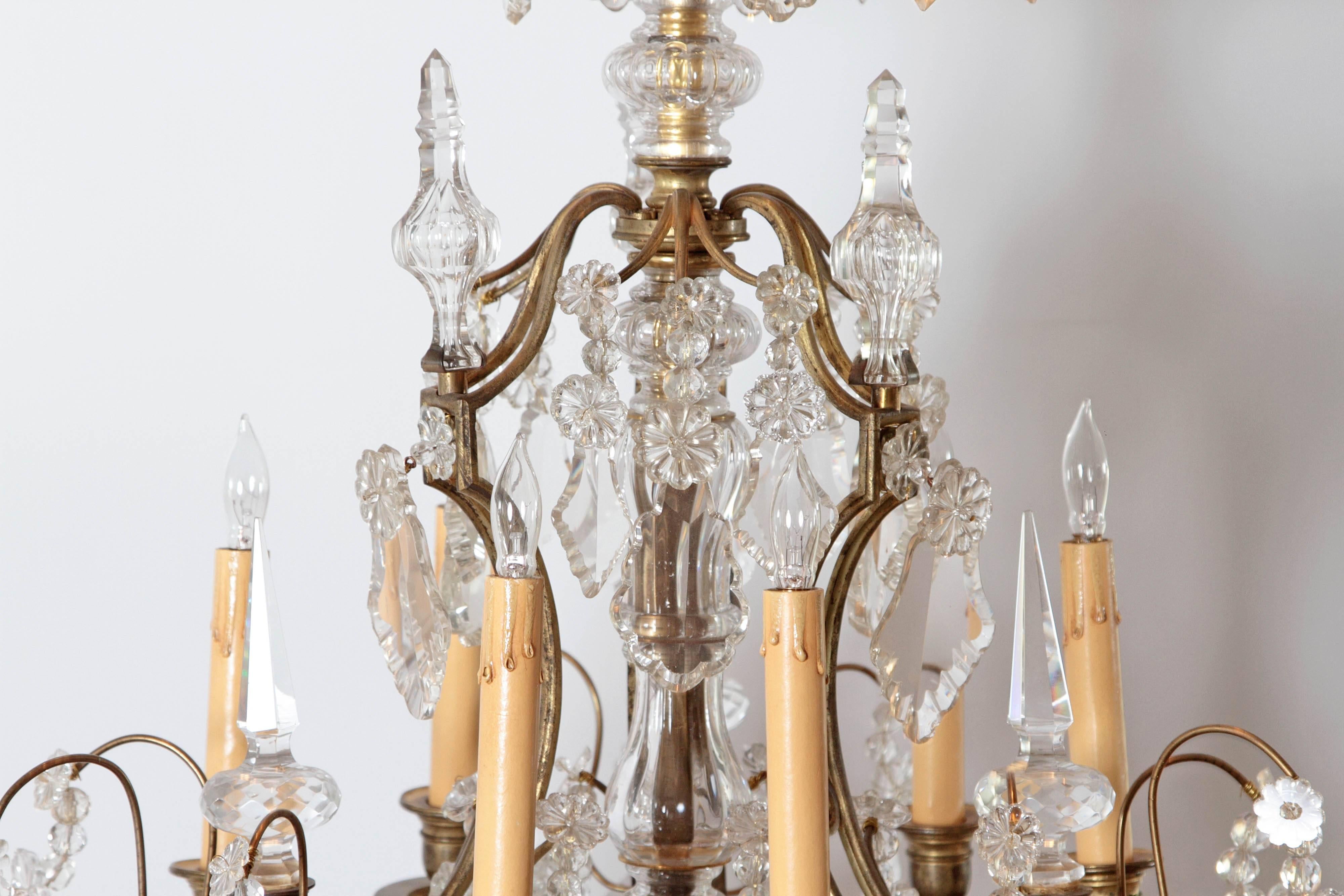 French Late 19th Century Louis XV Style Crystal Chandelier