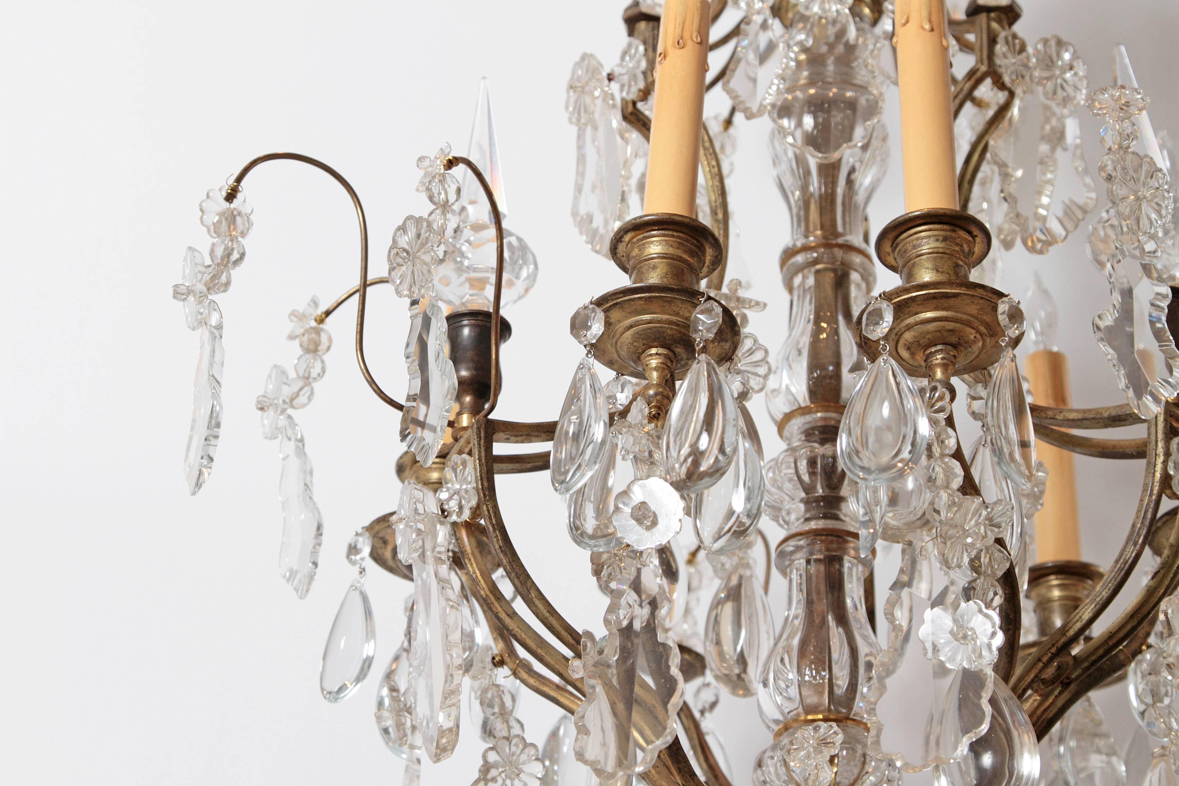 Late 19th Century Louis XV Style Crystal Chandelier 1