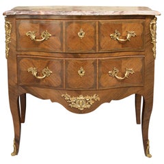 Late 19th Century Louis XV Style Serpentine French Commode