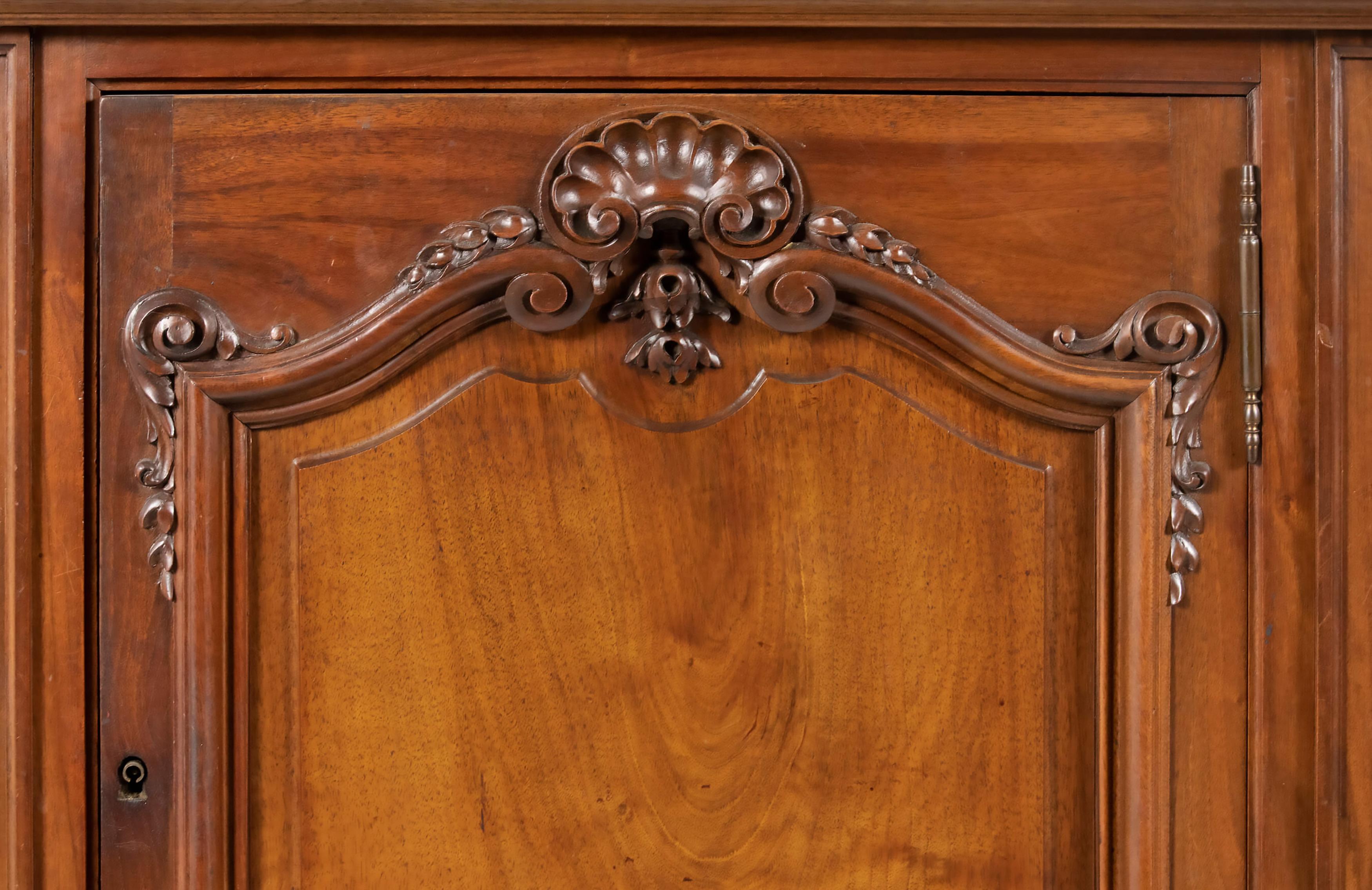 Late 19th Century Louis XVI Carved Walnut 