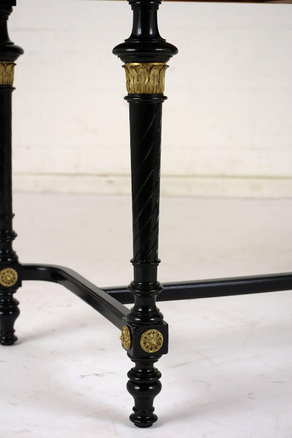 19th Century Louis XVI Style Marble Console Table 9