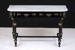 19th Century Louis XVI Style Marble Console Table