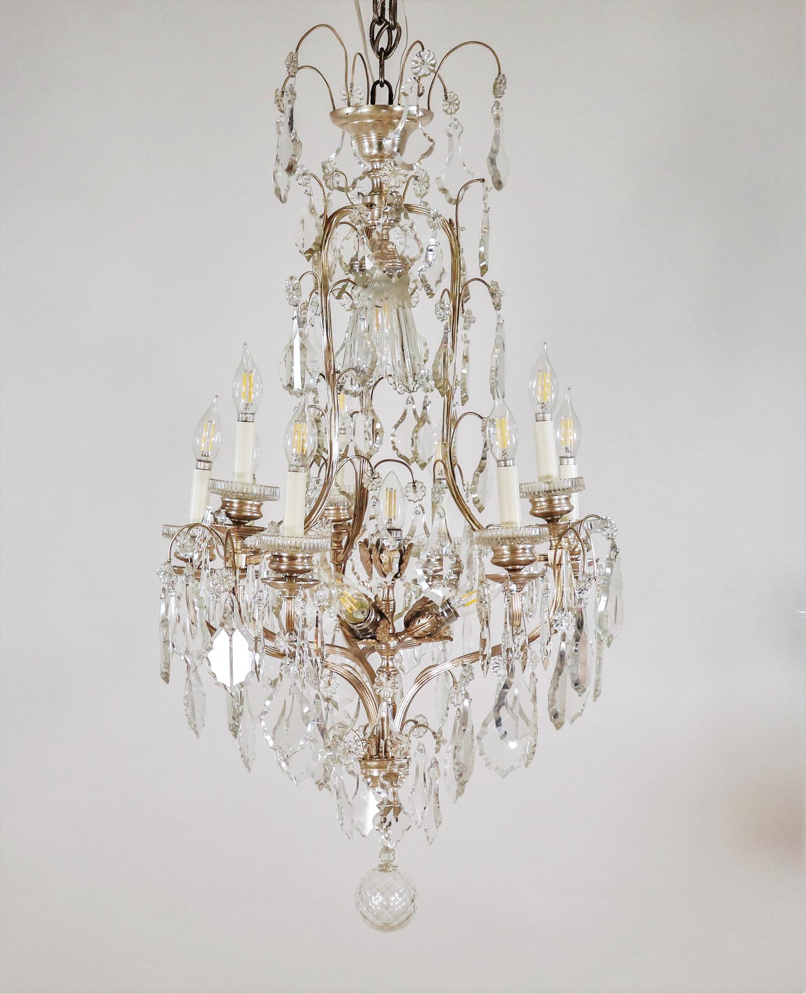 Araña de finales del siglo XIX Renacimiento Luis XVI de la Troisième République en venta 14