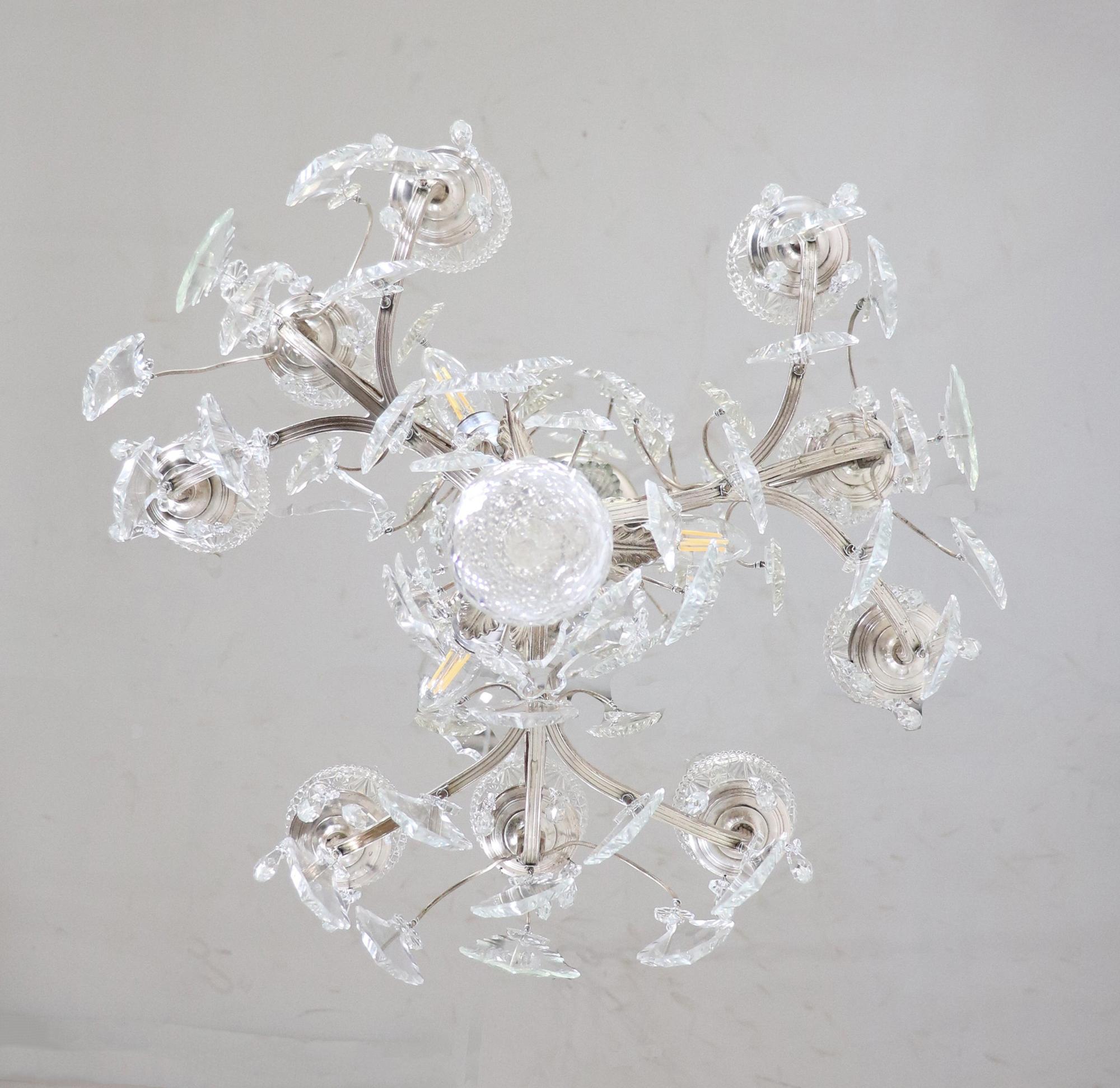 Araña de finales del siglo XIX Renacimiento Luis XVI de la Troisième République Hecho a mano en venta