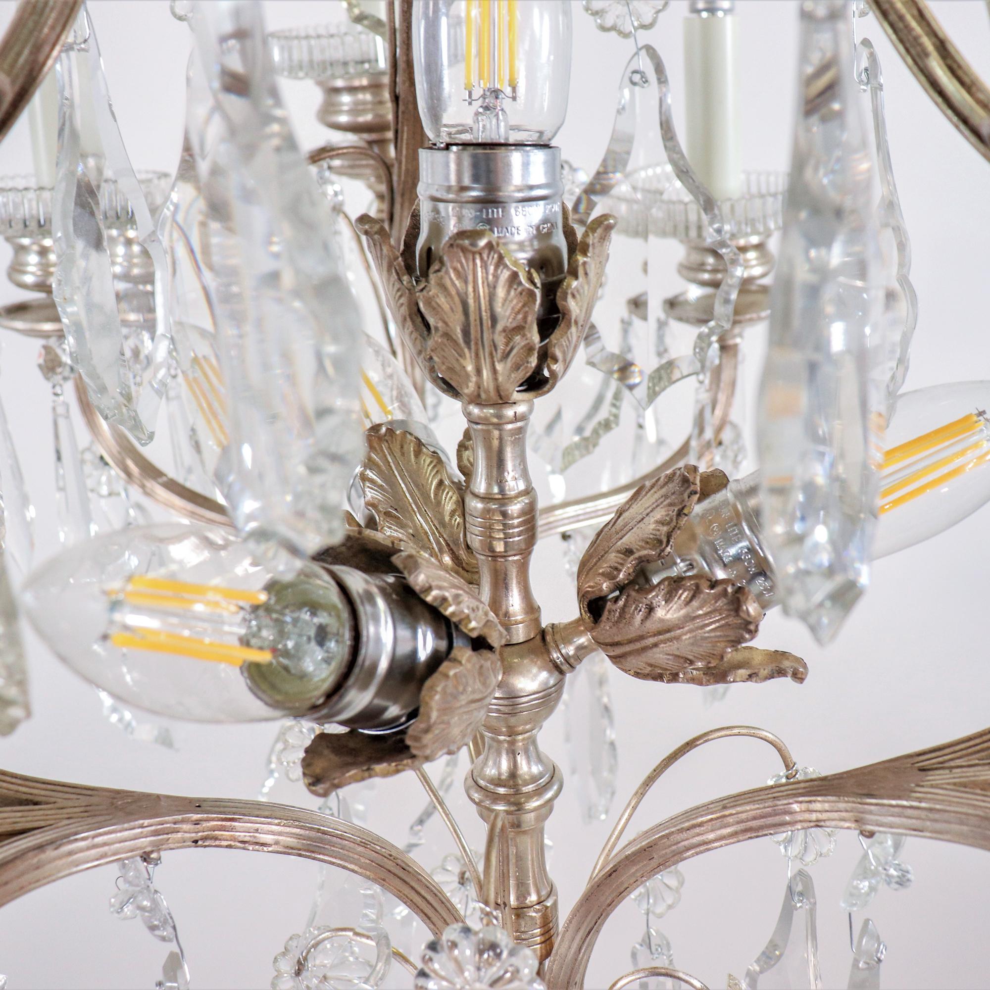 Araña de finales del siglo XIX Renacimiento Luis XVI de la Troisième République en venta 3