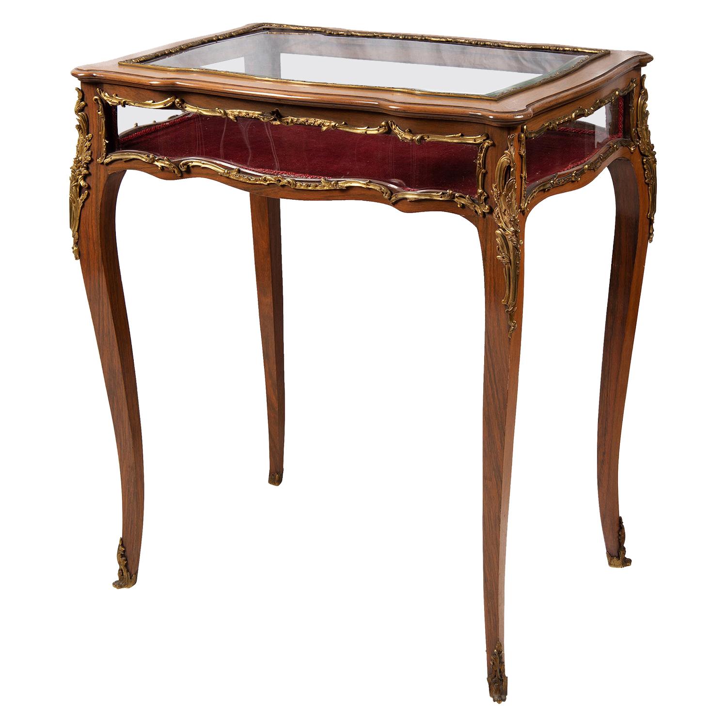 Late 19th Century Louis XVI Style Bijouterie / Display Table