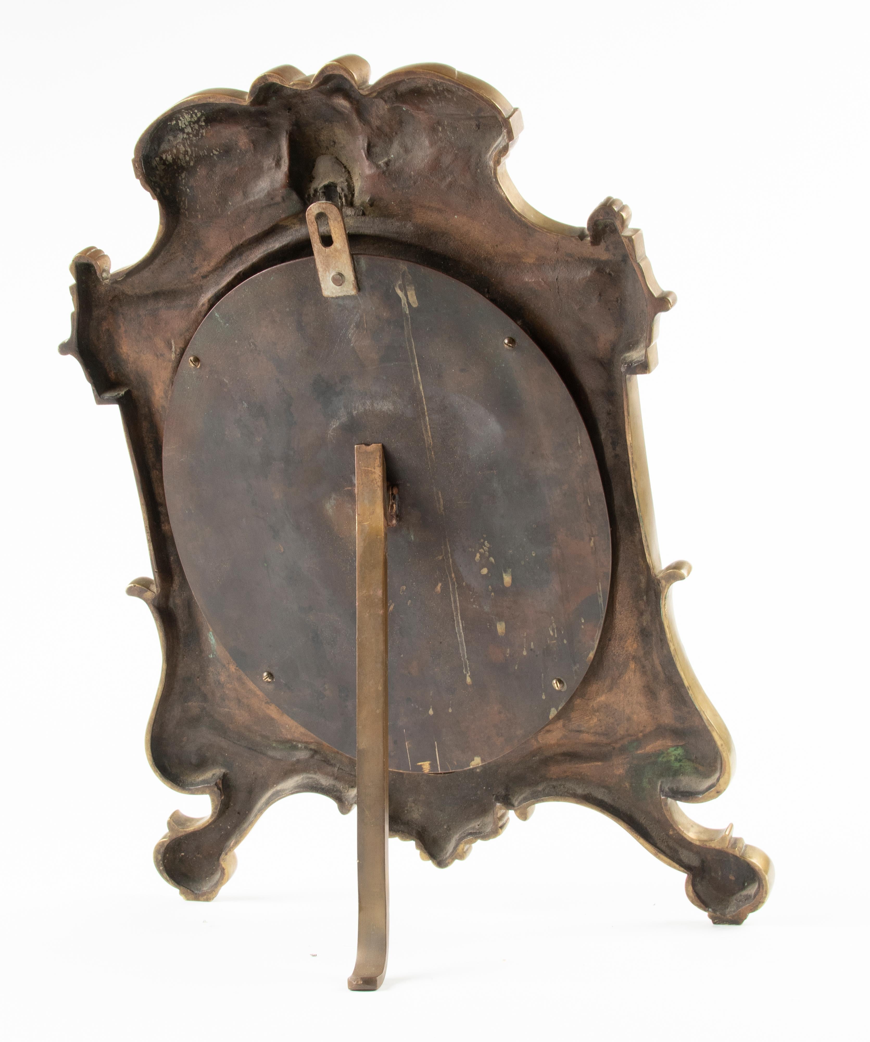 Late 19th Century Louis XVI Style Bronze Table Mirror 12