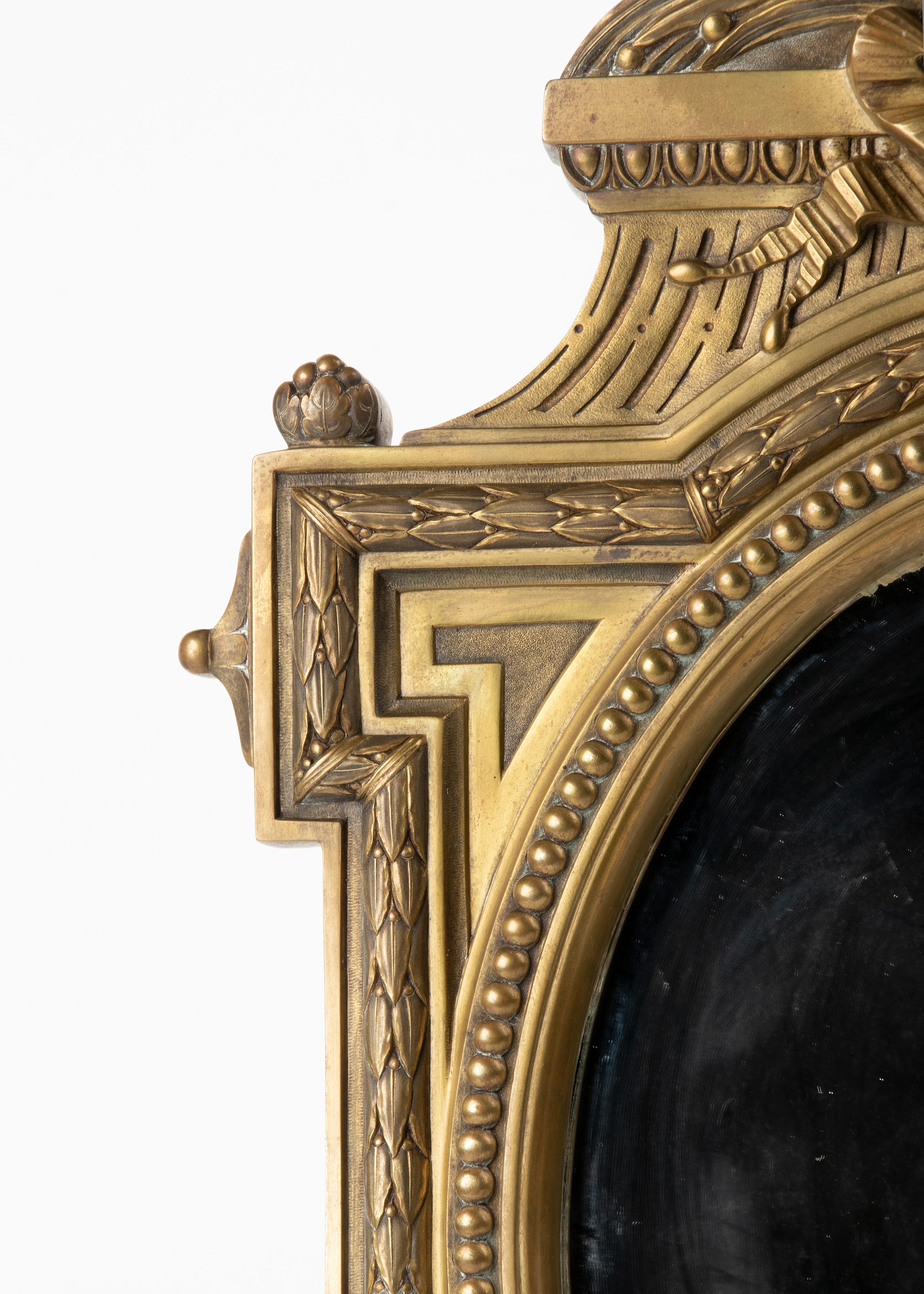 Late 19th Century Louis XVI Style Bronze Table Mirror 1