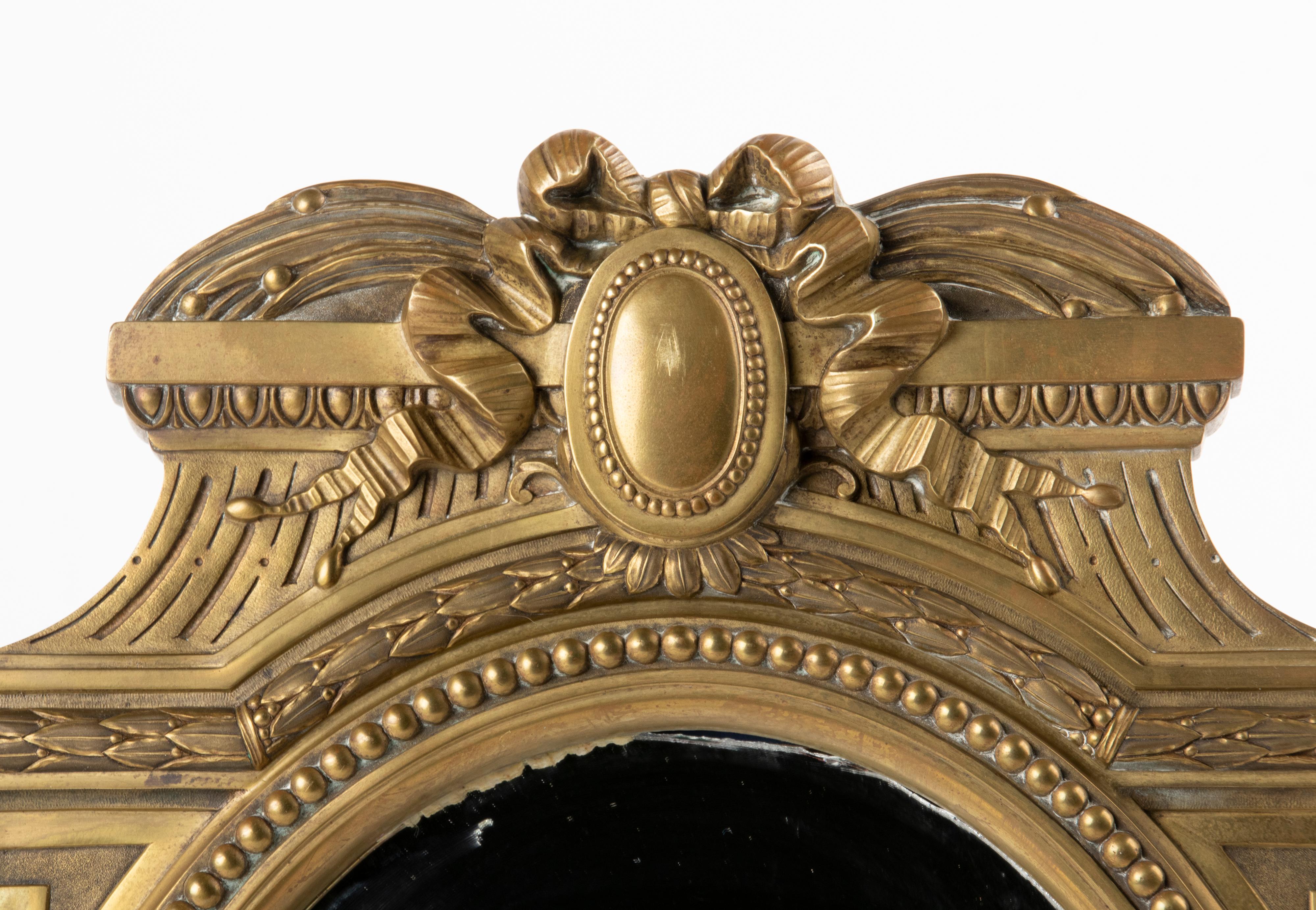Late 19th Century Louis XVI Style Bronze Table Mirror 2
