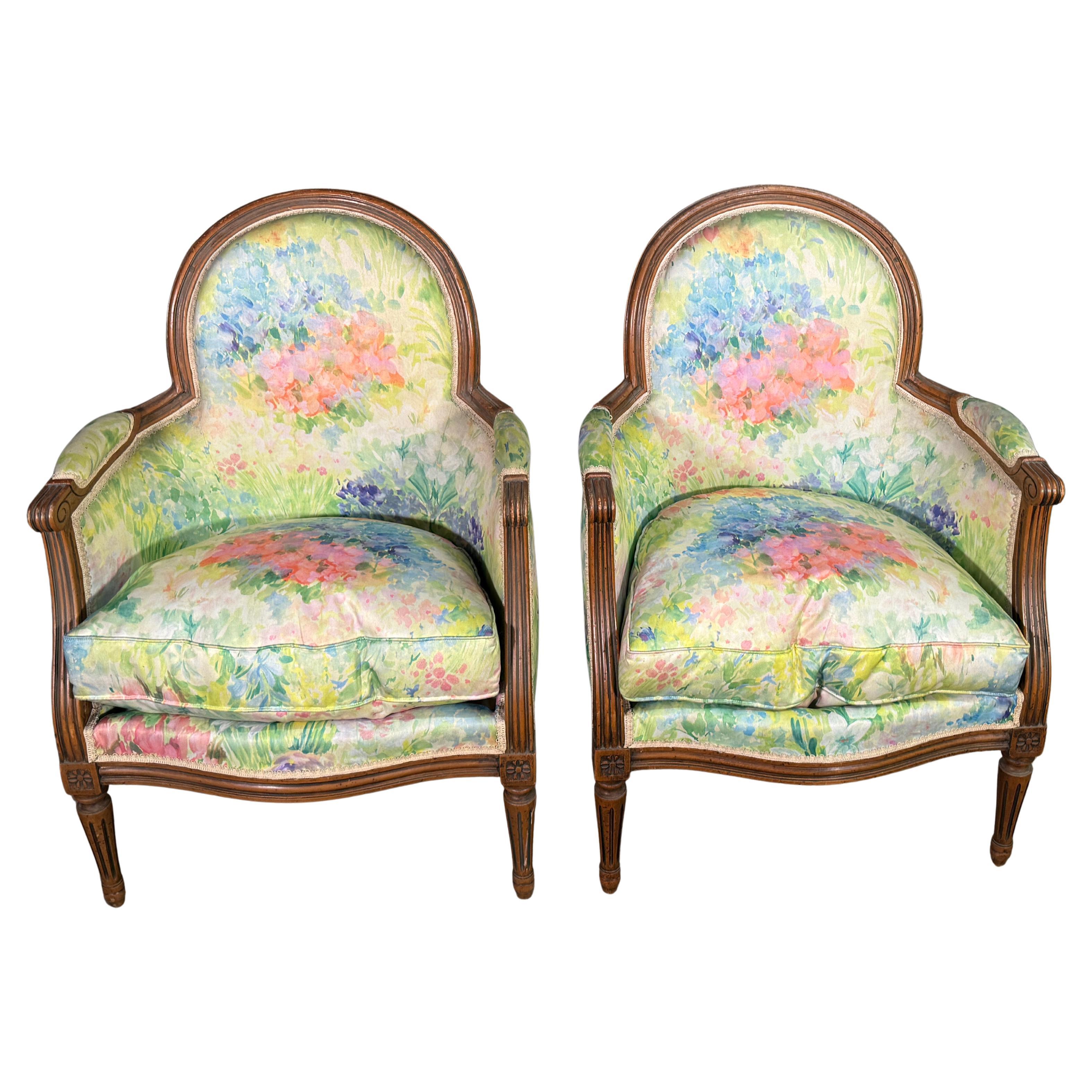 Pair of Late 19th Century Louis XVI Style Chairs