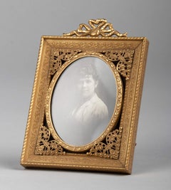 Late 19th Century Louis XVI Style Gilt Copper Picture Frame