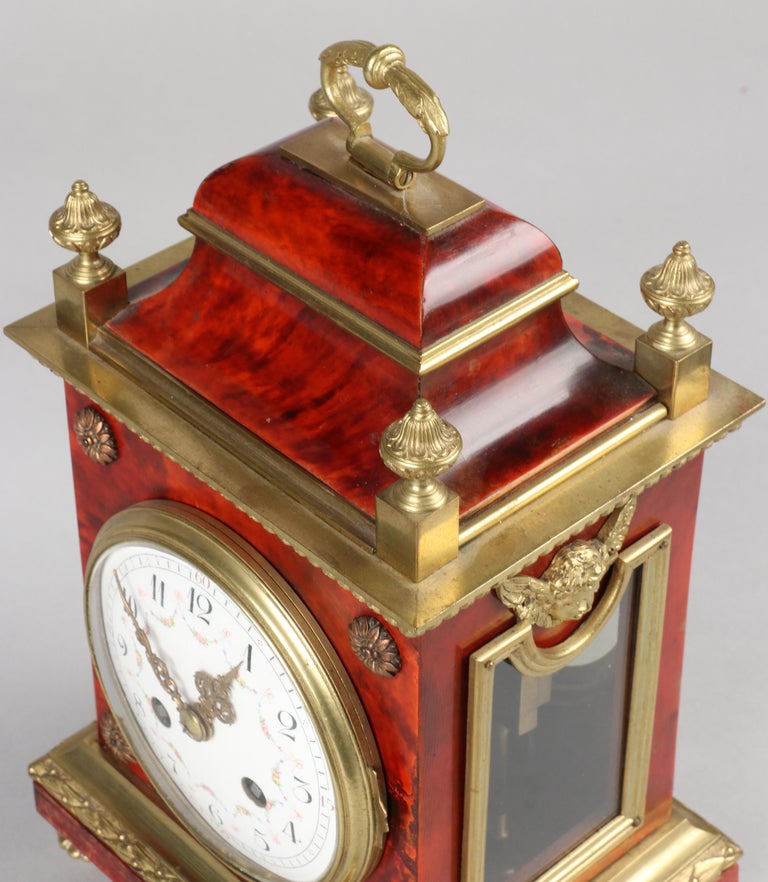 Late 19th Century Louis XVI Style Officer Travel Clock For Sale 8