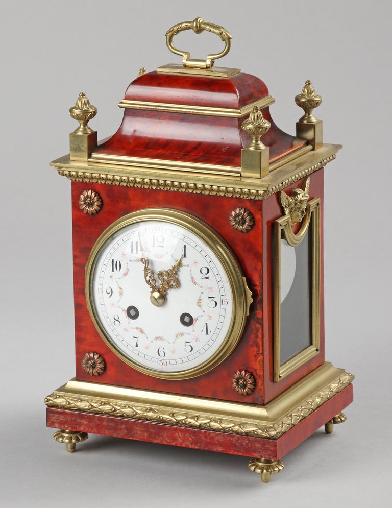 Late 19th Century Louis XVI Style Officer Travel Clock For Sale 1