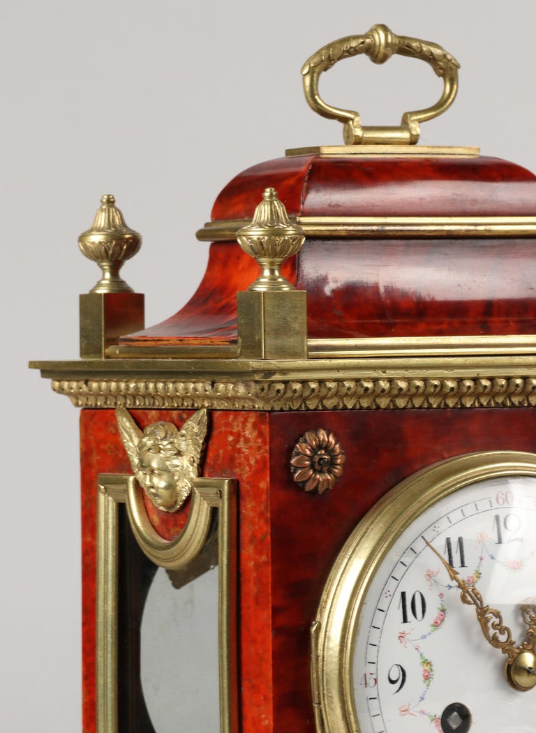 Late 19th Century Louis XVI Style Officer Travel Clock For Sale 4