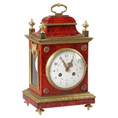 Horloge de voyage d'officier de style Louis XVI de la fin du XIXe siècle