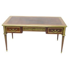 Assiette de bureau de style Louis XVI en acajou prune