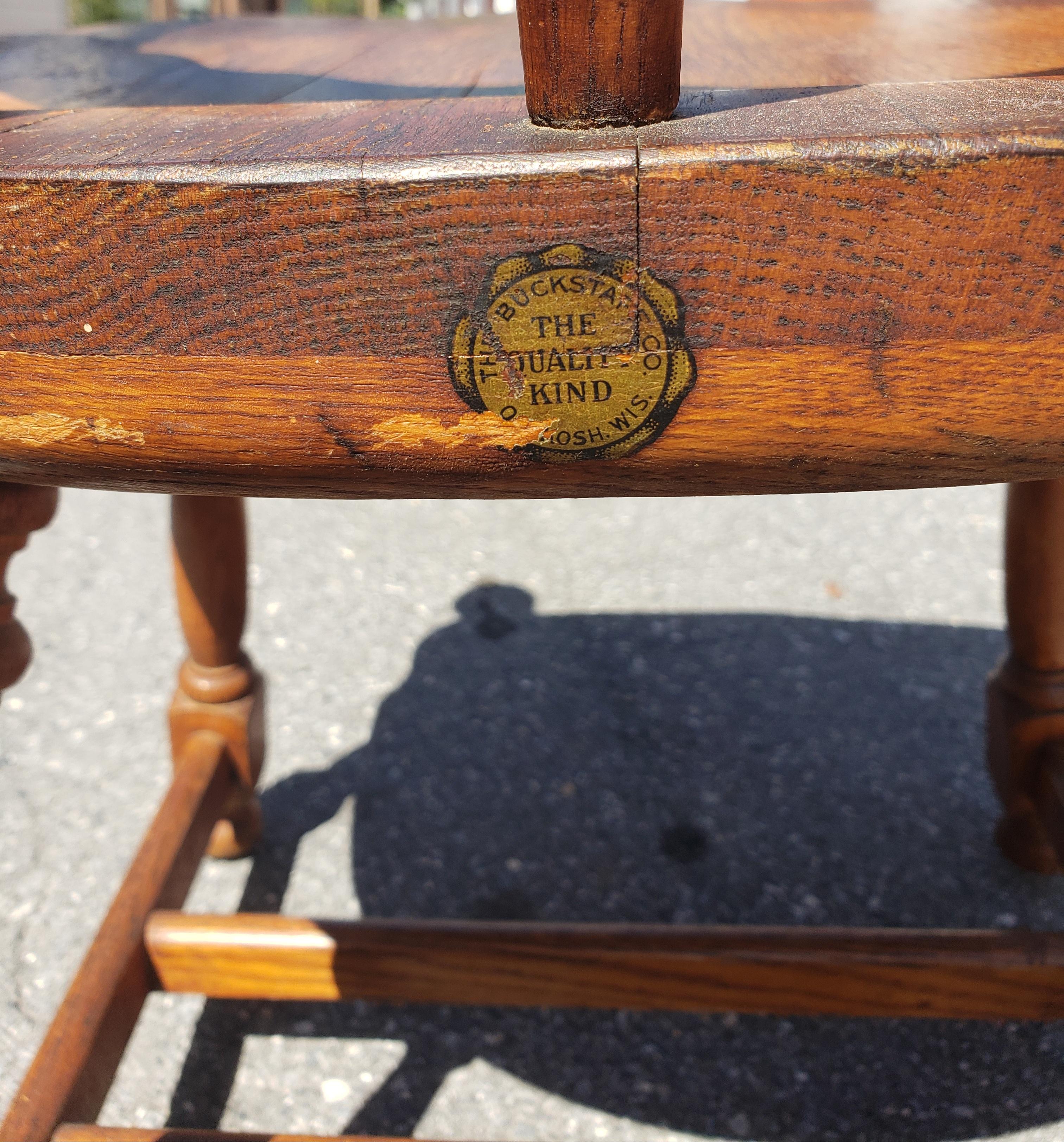 Late 19th Century LowBack BowBack Windsor Chair by the Buckstaff Co