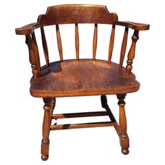 Late 19th Century Low-Back Bow-Back Windsor Chair by the Buckstaff Co