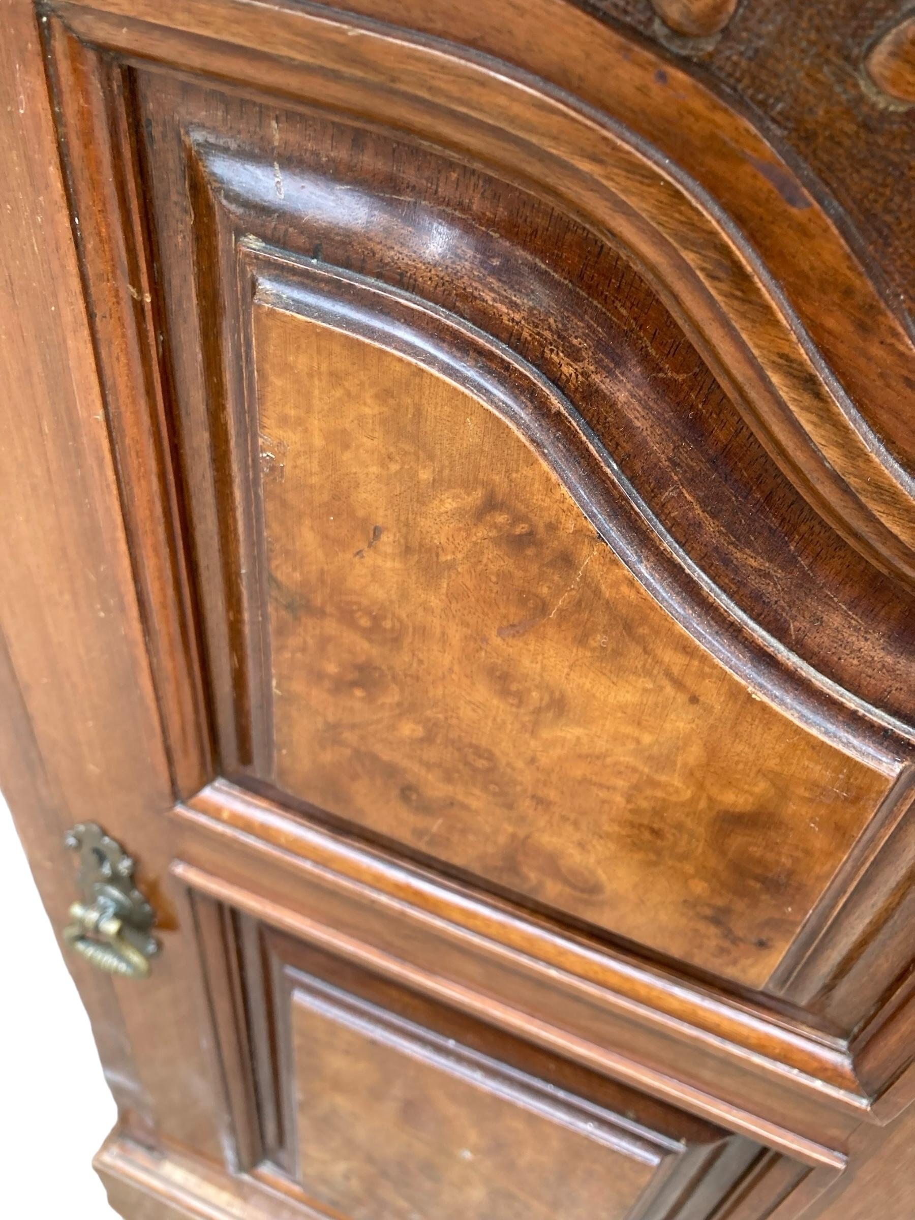 Late 19th Century Mahogany and Burr Walnut Captains Desk 2
