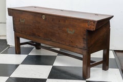 Late 19th Century Mahogany Bench / Boat's Map Box on Stand