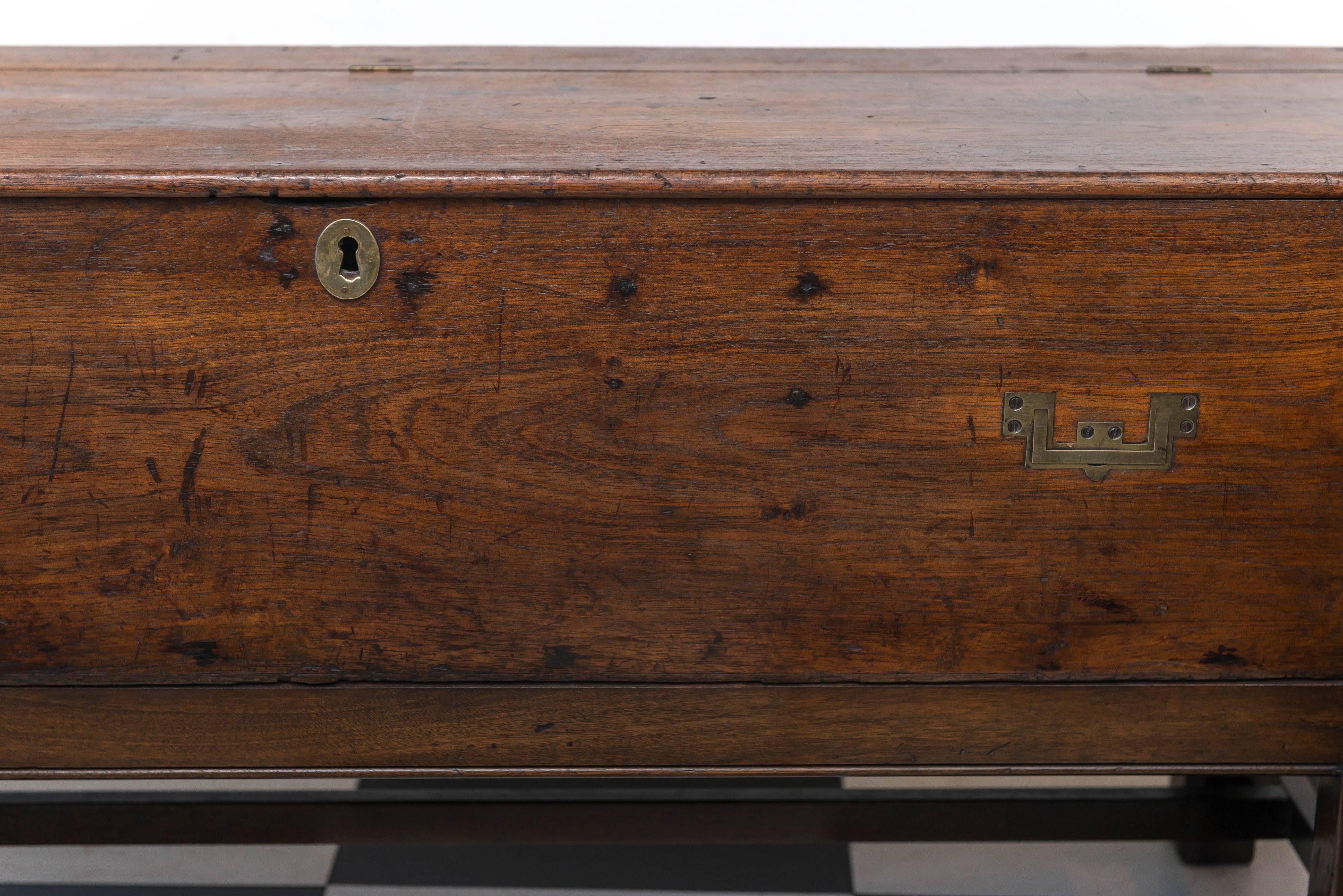 Late 19th Century Mahogany Bench / Boat's Map Box on Stand 1