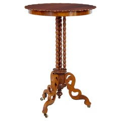 Antique Late 19th Century Mahogany Bobbin Turned Occasional Table