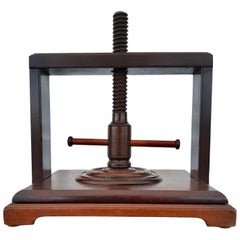 Late 19th Century Mahogany Book Press, English