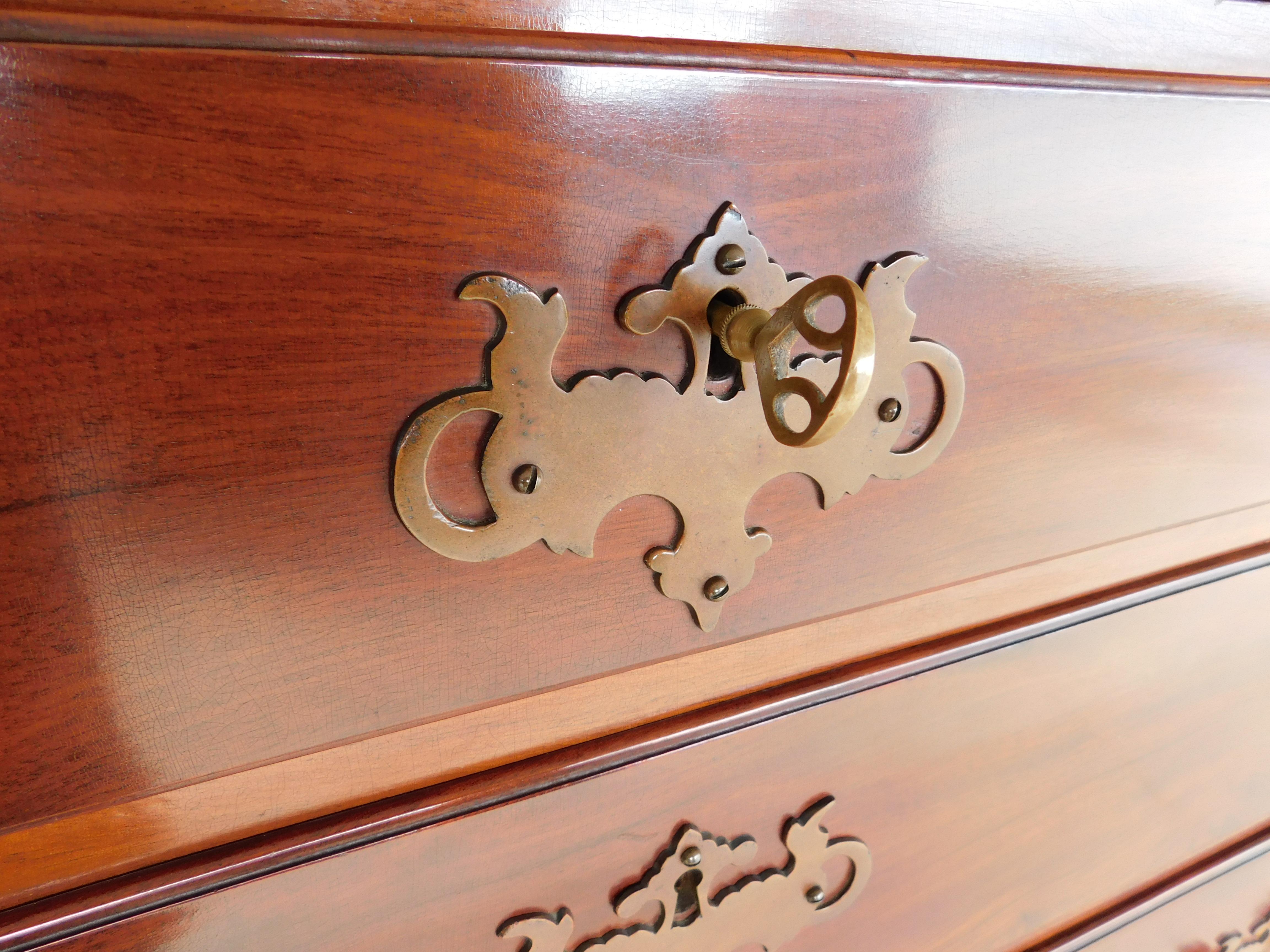 Late 19th Century Mahogany Chippendale Style Highboy Attributed to Sypher & Co. For Sale 2