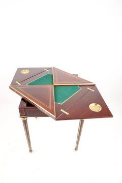 Antique Late 19th Century Mahogany Envelope Card Table