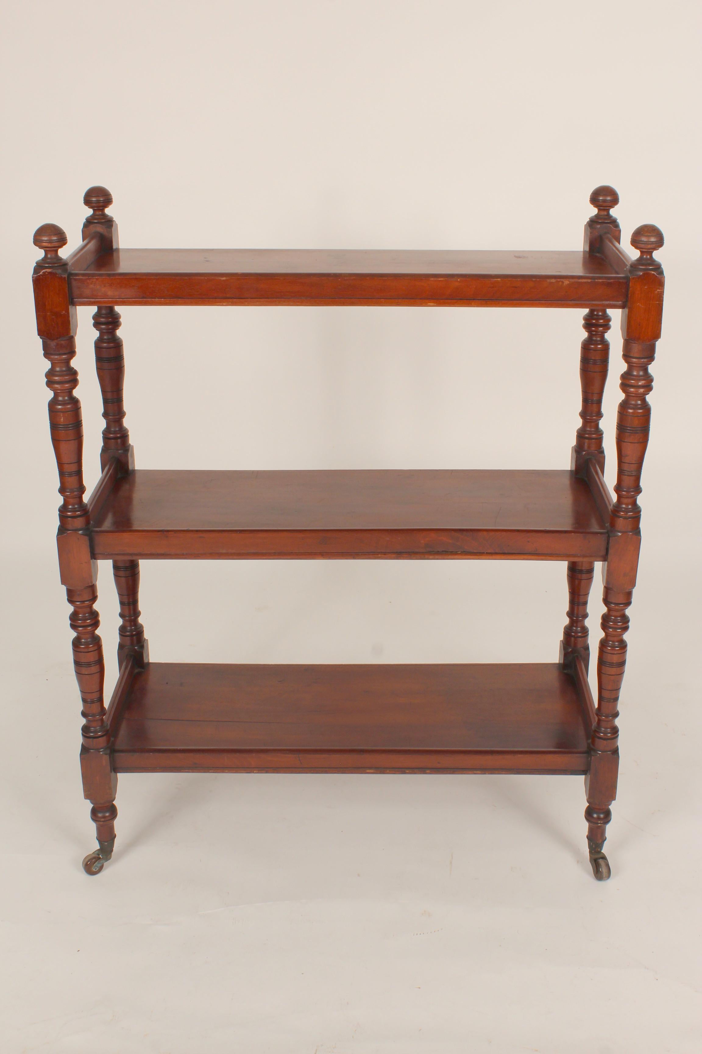 Late 19th Century Mahogany Étagère In Good Condition In Laguna Beach, CA