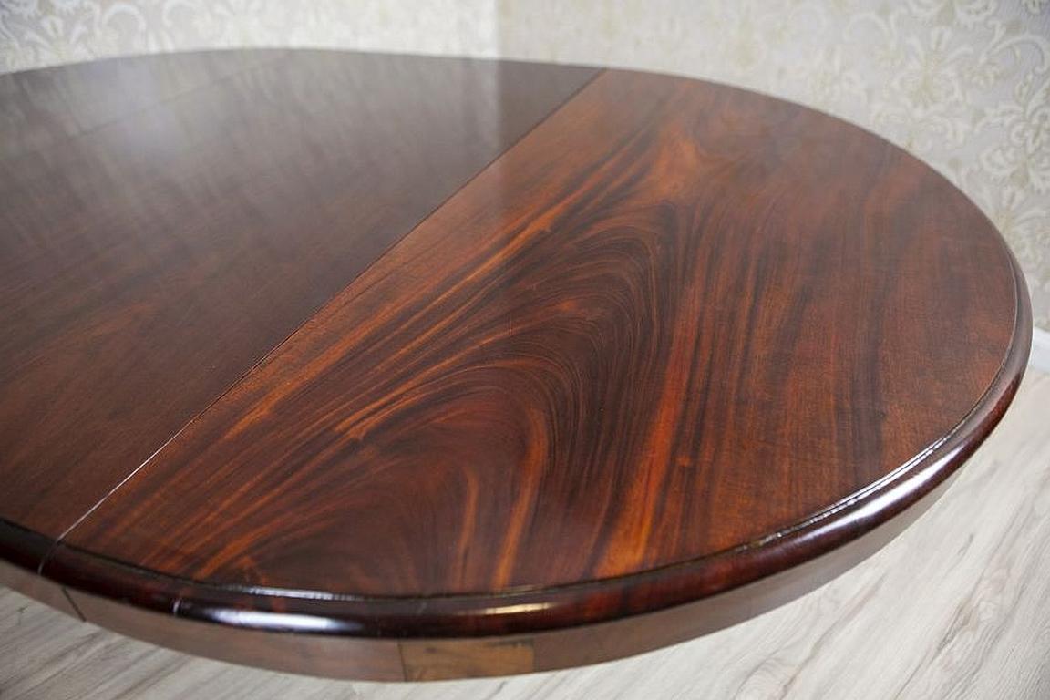 Late-19th Century Mahogany Extendable Table in the Biedermeier Style 2