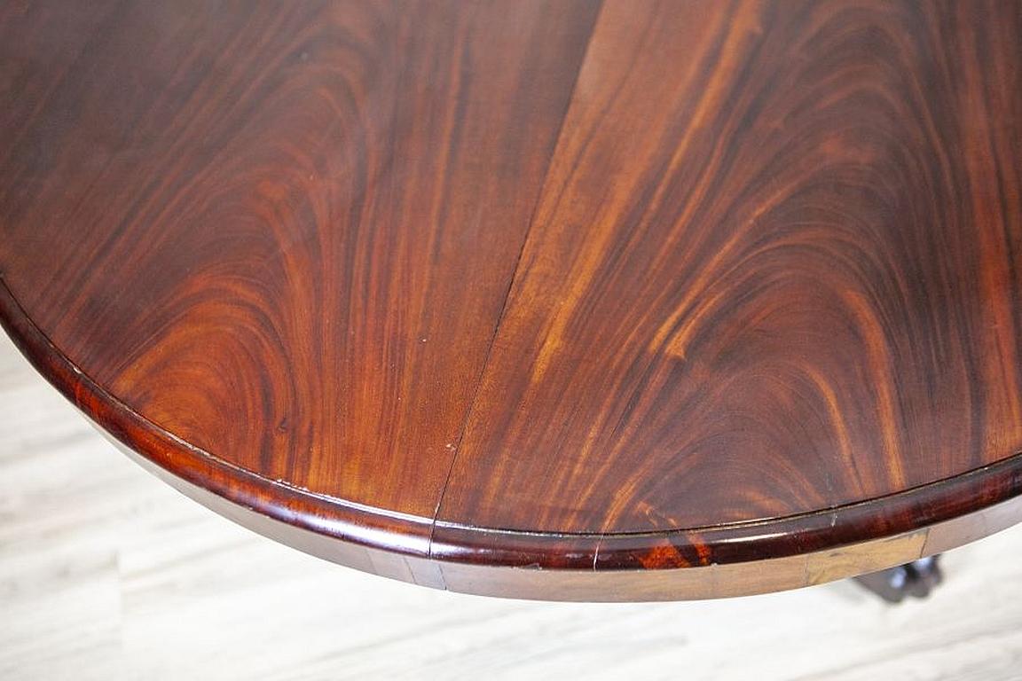 Late-19th Century Mahogany Extendable Table in the Biedermeier Style 3