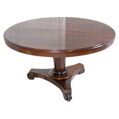 Late-19th Century Mahogany Extendable Table in the Biedermeier Style