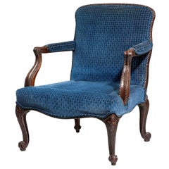 Late 19th Century Mahogany Framed Gainsborough Chair