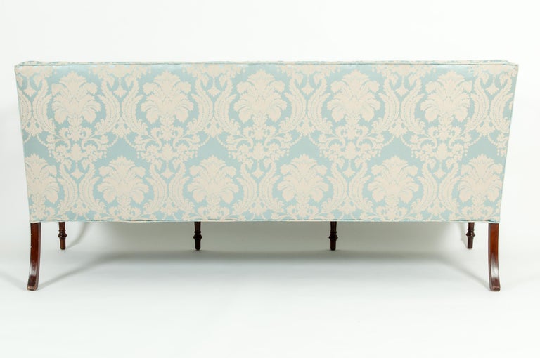 Late 19th Century Mahogany Framed Goose Down Filled Sofa at 1stDibs