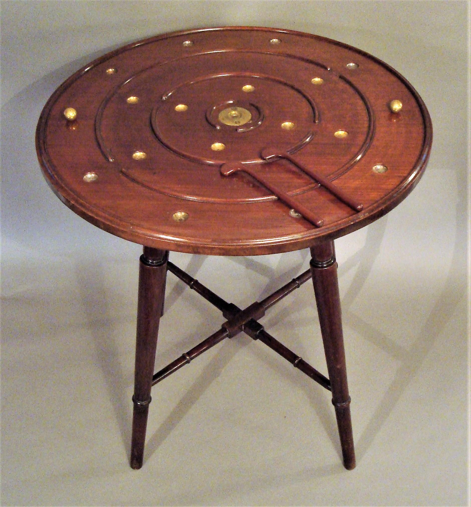 English Late 19th Century Mahogany Golf Game Table For Sale