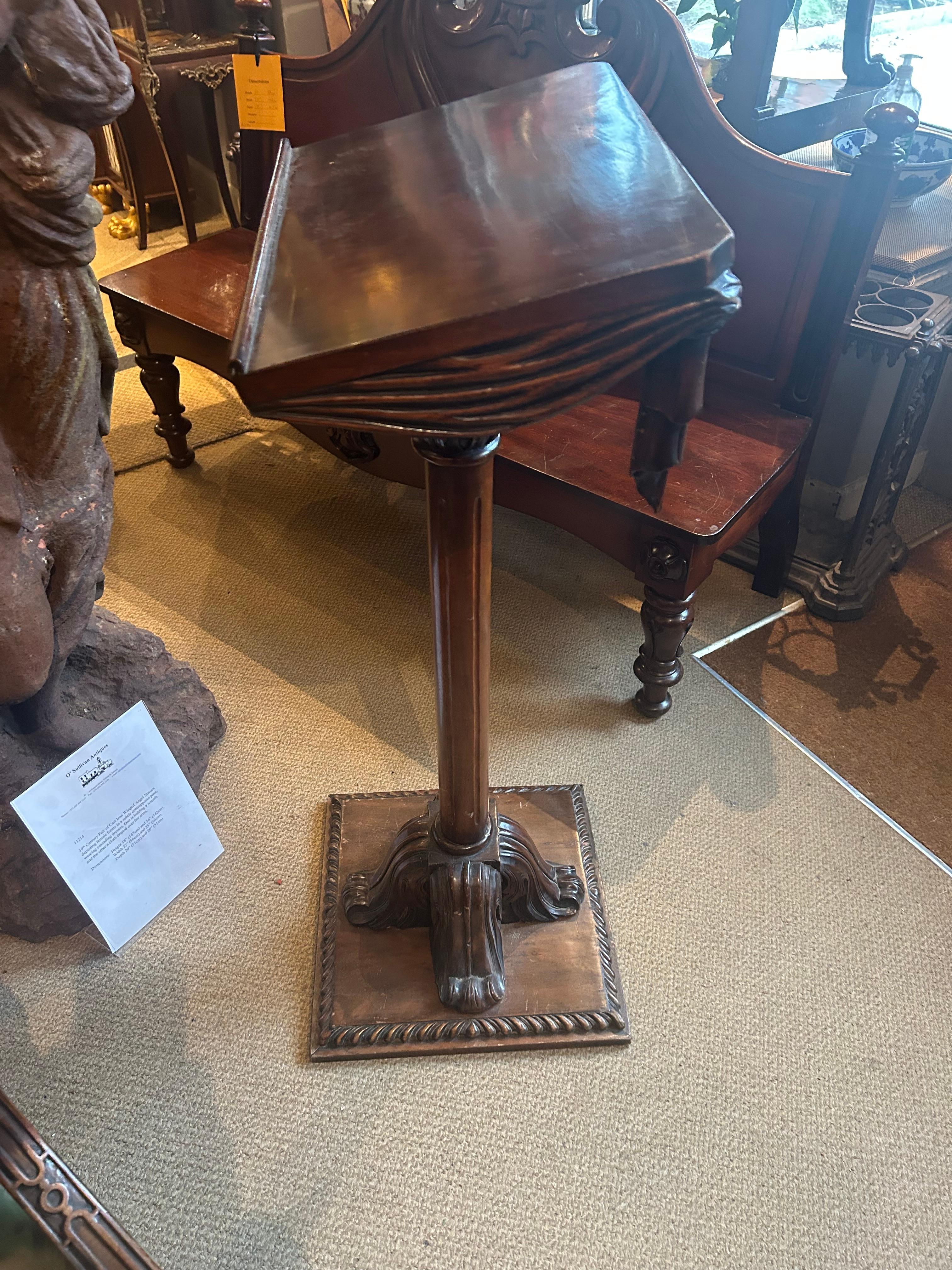 Late 19th Century Mahogany Lectern For Sale 1