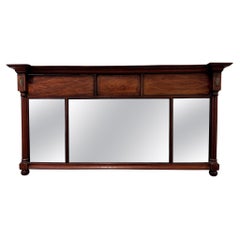 Late 19th Century Mahogany Overmantel Mirror