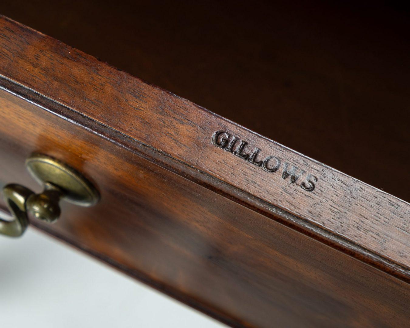 British Late 19th Century Gillows Mahogany Rectangular Side Table with Two Drawers