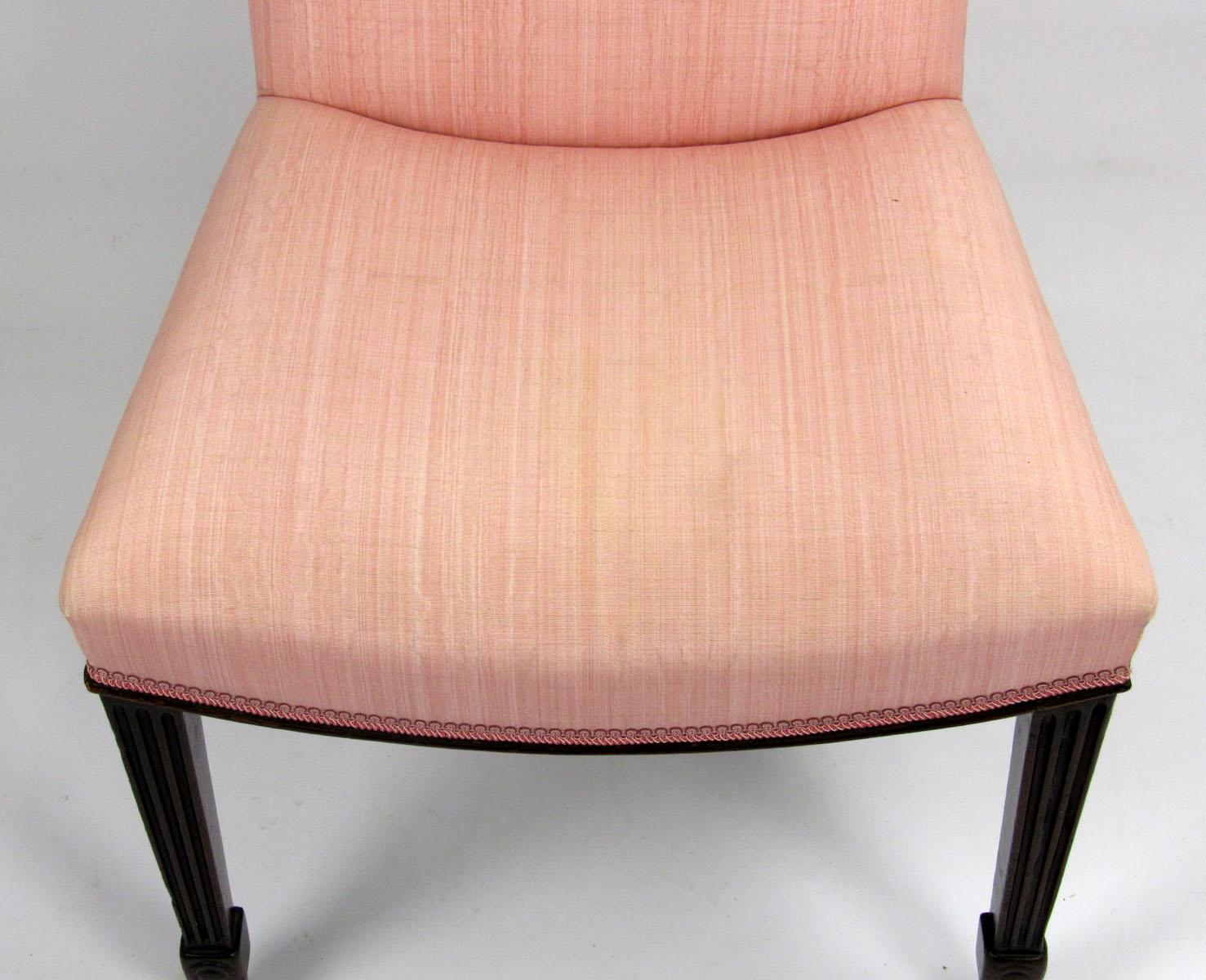 English Late 19th Century Mahogany Side Chair