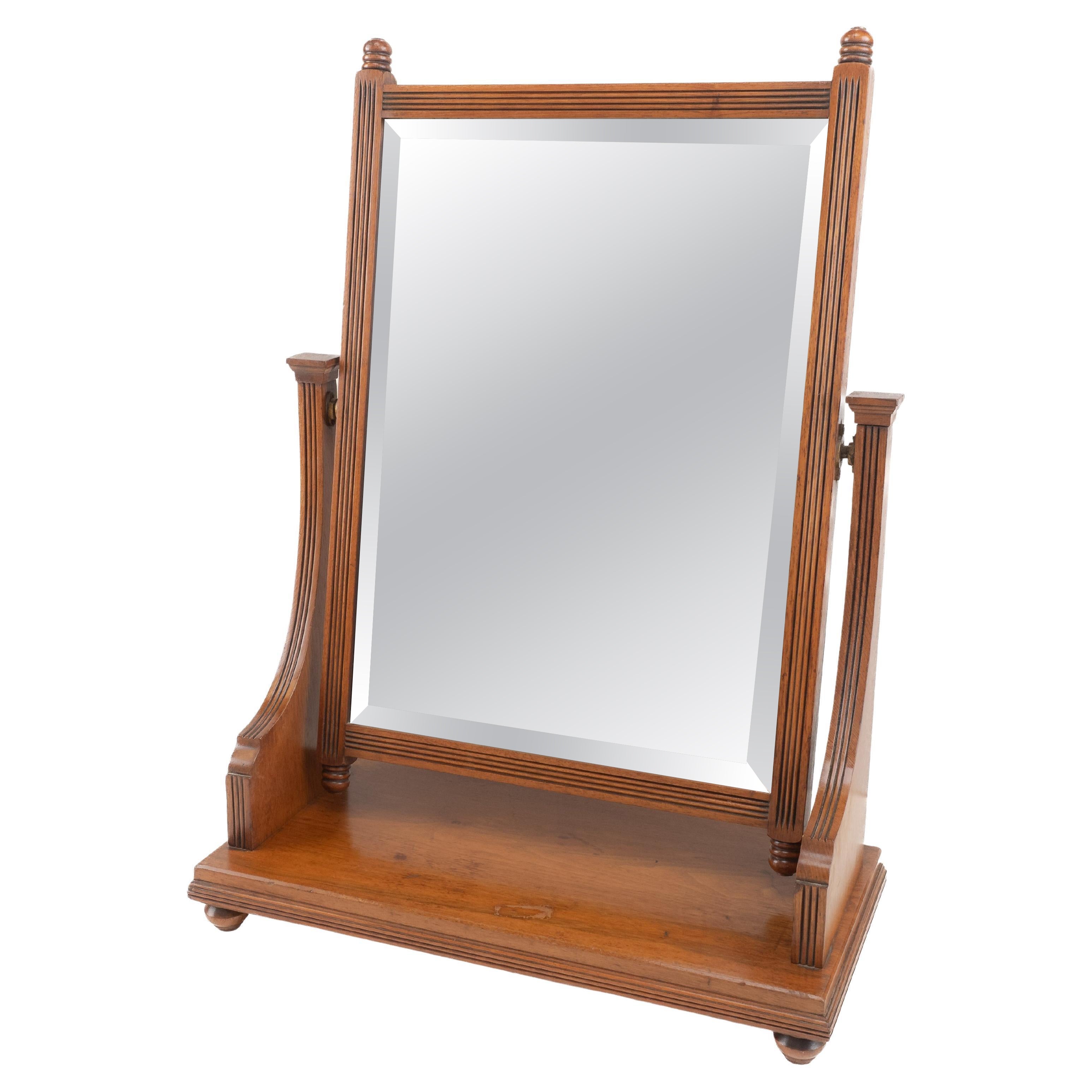 Late 19th-Century Mahogany Table Top Dressing Mirror, c.1880–1900 (Victorian) For Sale