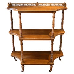 Late 19th Century Mahogany Three Tier Etagere