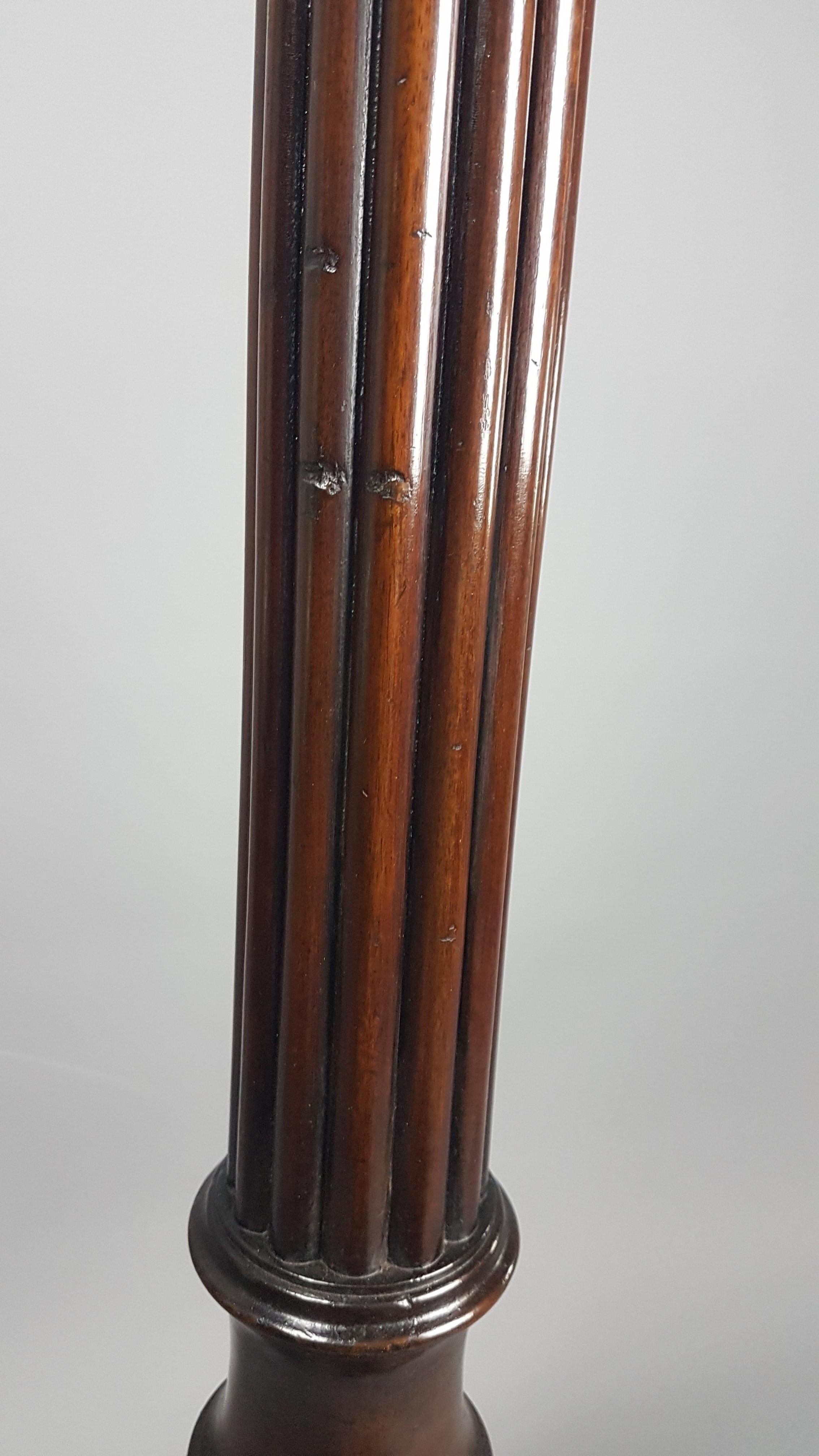 Turned Late 19th Century Mahogany Torchère For Sale