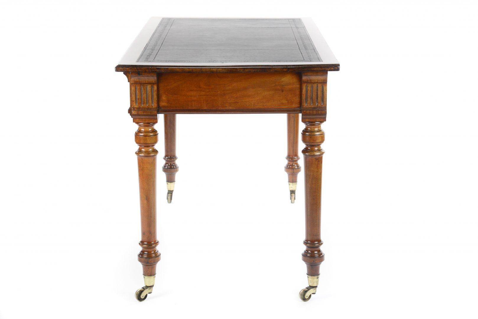 Victorian Late 19th Century Mahogany Writing Table by Gillows