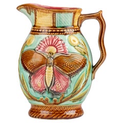 Majolika-Keramikkrug aus dem späten 19. 