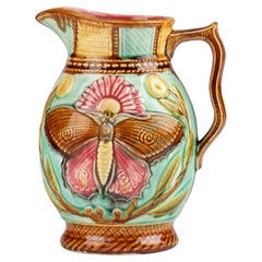 Late 19th Century Majolica Ceramic Jug 