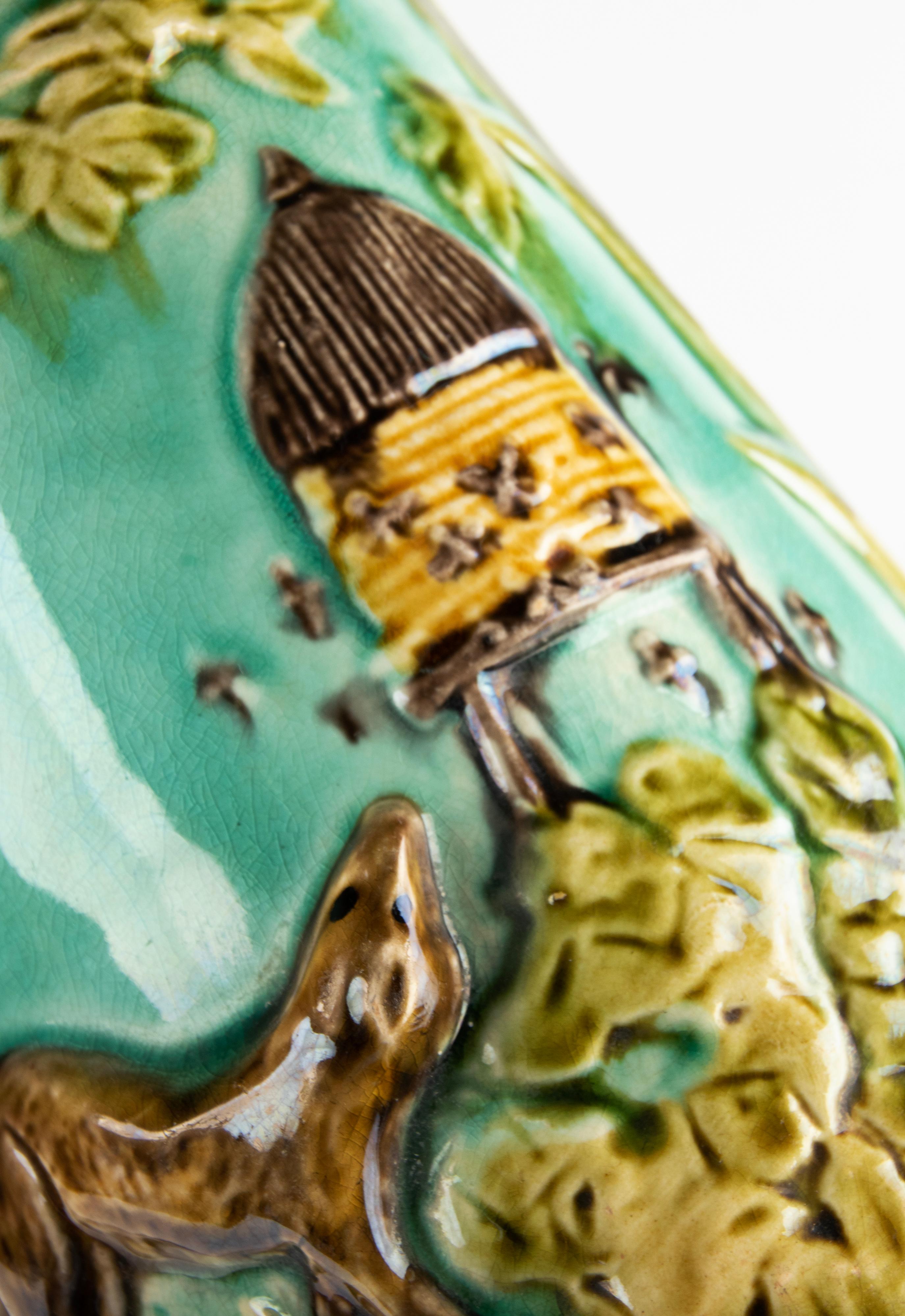 Late 19th Century Majolica Jug Made by Mouzin Leach Et Cie, Nimy For Sale 6